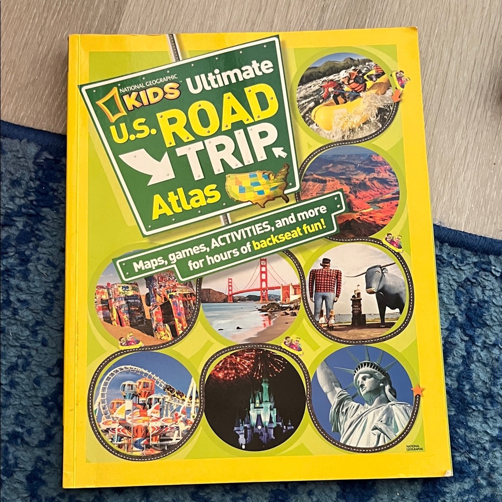 National Geographic Kids U.S. Road Trip Atlas - Vibrant Yellow Cover